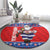 Croatia Christmas Round Carpet Djed Bozicnjak Hrvatska - Wonder Print Shop