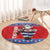 Croatia Christmas Round Carpet Djed Bozicnjak Hrvatska - Wonder Print Shop