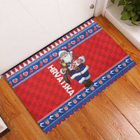 Croatia Christmas Rubber Doormat Djed Bozicnjak Hrvatska - Wonder Print Shop