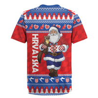 Croatia Christmas Rugby Jersey Djed Bozicnjak Hrvatska - Wonder Print Shop