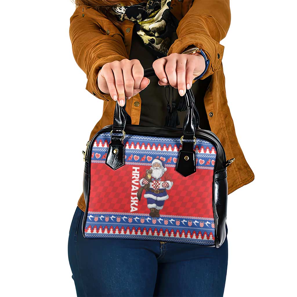 Croatia Christmas Shoulder Handbag Djed Bozicnjak Hrvatska - Wonder Print Shop