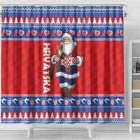 Croatia Christmas Shower Curtain Djed Bozicnjak Hrvatska - Wonder Print Shop