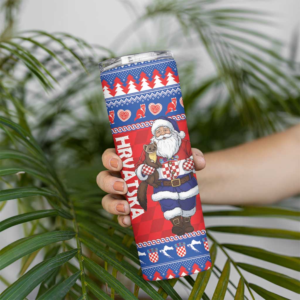 Croatia Christmas Skinny Tumbler Djed Bozicnjak Hrvatska - Wonder Print Shop