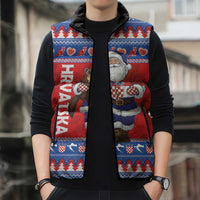 Croatia Christmas Sleeveless Puffer Jacket Djed Bozicnjak Hrvatska - Wonder Print Shop