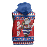 Croatia Christmas Sleeveless Zip Hoodie Djed Bozicnjak Hrvatska - Wonder Print Shop