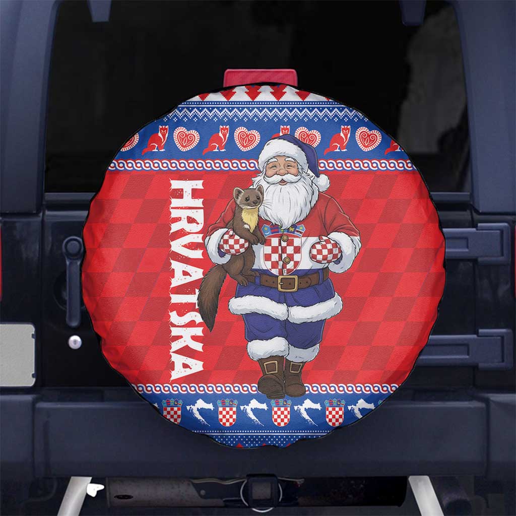 Croatia Christmas Spare Tire Cover Djed Bozicnjak Hrvatska - Wonder Print Shop