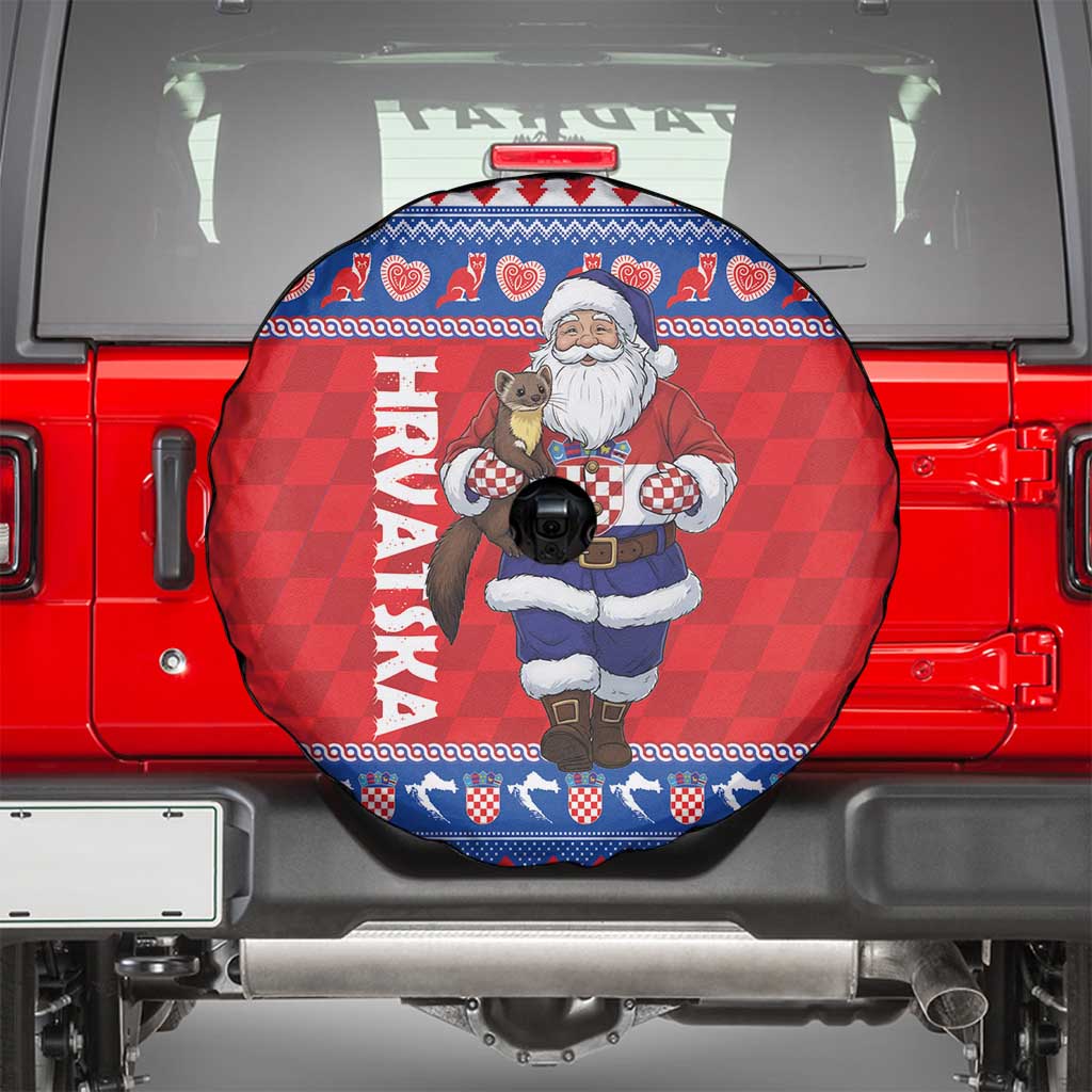 Croatia Christmas Spare Tire Cover Djed Bozicnjak Hrvatska - Wonder Print Shop