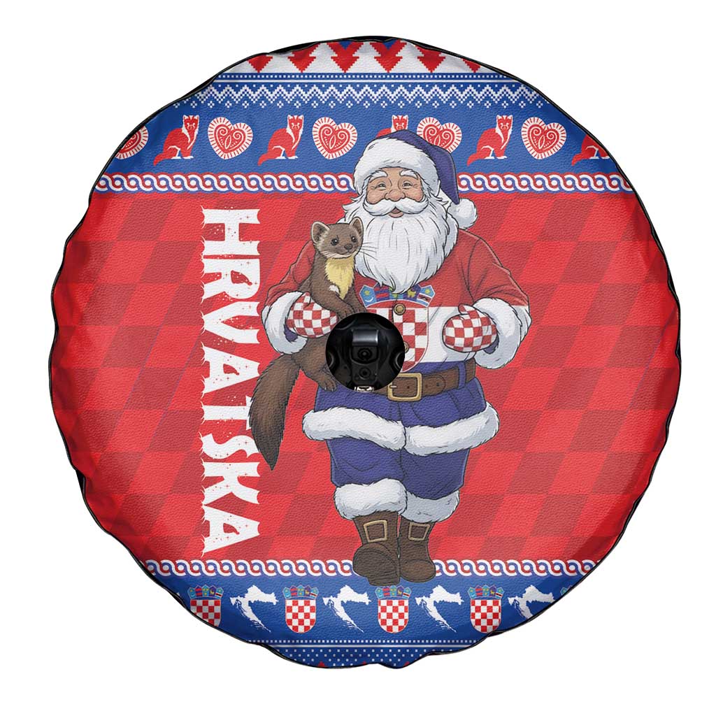 Croatia Christmas Spare Tire Cover Djed Bozicnjak Hrvatska - Wonder Print Shop