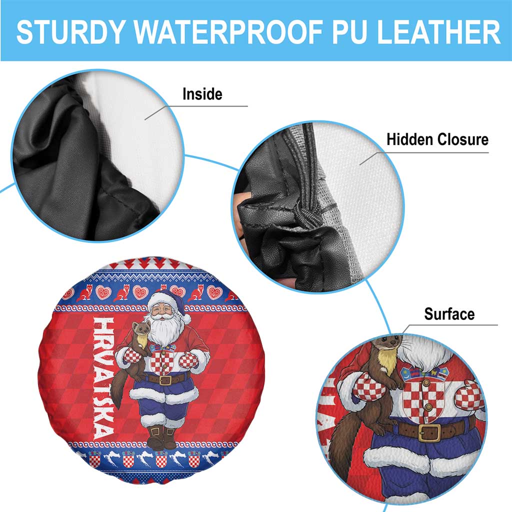 Croatia Christmas Spare Tire Cover Djed Bozicnjak Hrvatska - Wonder Print Shop