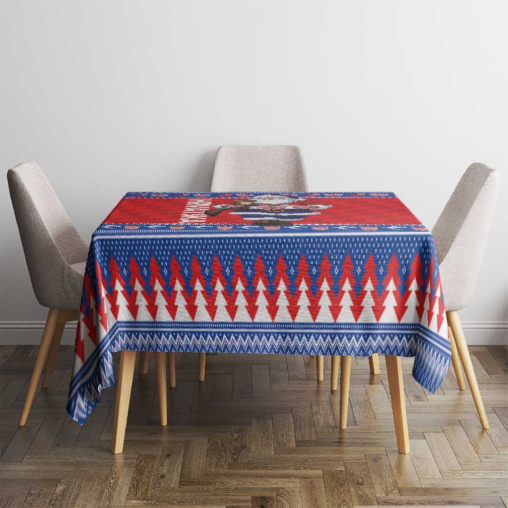 Croatia Christmas Tablecloth Djed Bozicnjak Hrvatska - Wonder Print Shop
