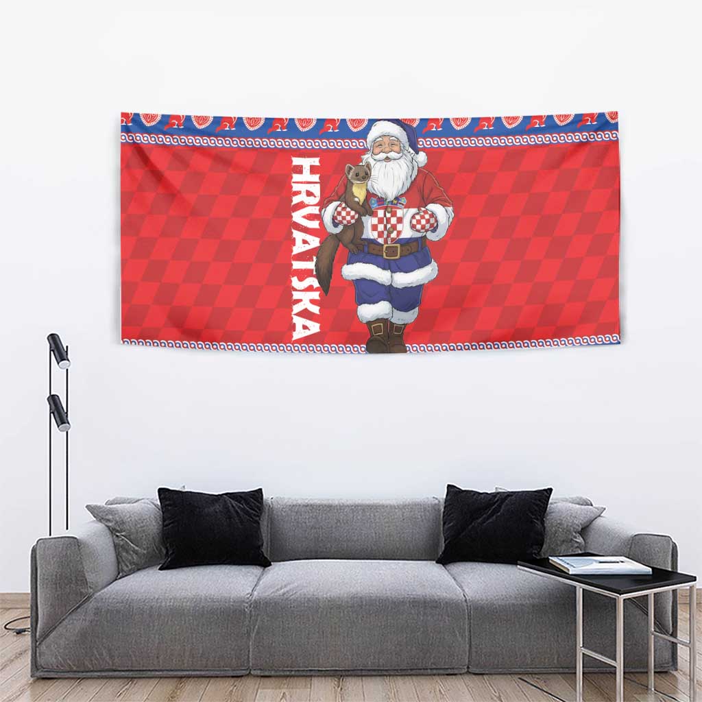 Croatia Christmas Tapestry Djed Bozicnjak Hrvatska - Wonder Print Shop