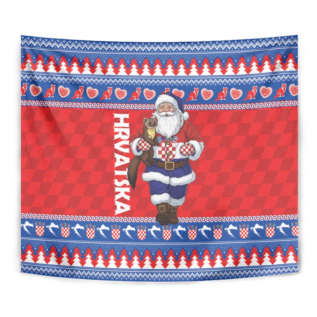 Croatia Christmas Tapestry Djed Bozicnjak Hrvatska - Wonder Print Shop
