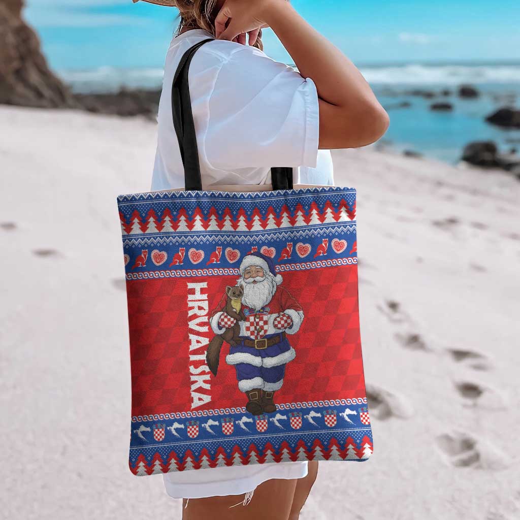 Croatia Christmas Tote Bag Djed Bozicnjak Hrvatska - Wonder Print Shop