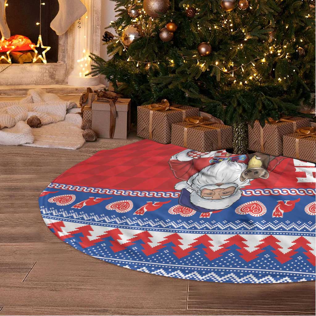 Croatia Christmas Tree Skirt Djed Bozicnjak Hrvatska - Wonder Print Shop