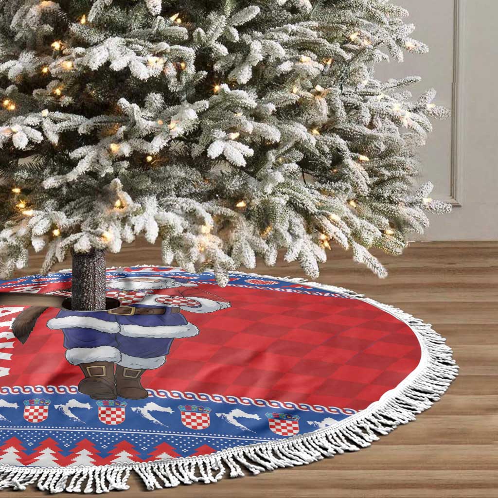 Croatia Christmas Tree Skirt Djed Bozicnjak Hrvatska - Wonder Print Shop