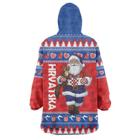 Croatia Christmas Wearable Blanket Hoodie Djed Bozicnjak Hrvatska - Wonder Print Shop