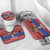Netherlands Christmas Personalized Bathroom Set Santa Riding Lion Fijne Kerstdagen - Wonder Print Shop
