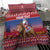 Netherlands Christmas Personalized Bedding Set Santa Riding Lion Fijne Kerstdagen - Wonder Print Shop