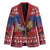 Netherlands Christmas Personalized Blazer Santa Riding Lion Fijne Kerstdagen - Wonder Print Shop