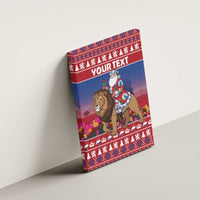 Netherlands Christmas Personalized Canvas Wall Art Santa Riding Lion Fijne Kerstdagen - Wonder Print Shop