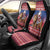 Netherlands Christmas Personalized Car Seat Cover Santa Riding Lion Fijne Kerstdagen - Wonder Print Shop