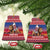 Netherlands Christmas Personalized Ceramic Ornament Santa Riding Lion Fijne Kerstdagen - Wonder Print Shop