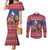 Netherlands Christmas Personalized Couples Matching Mermaid Dress and Long Sleeve Button Shirt Santa Riding Lion Fijne Kerstdagen - Wonder Print Shop