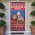 Netherlands Christmas Personalized Door Cover Santa Riding Lion Fijne Kerstdagen - Wonder Print Shop