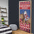 Netherlands Christmas Personalized Door Cover Santa Riding Lion Fijne Kerstdagen - Wonder Print Shop