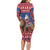 Netherlands Christmas Personalized Family Matching Long Sleeve Bodycon Dress and Hawaiian Shirt Santa Riding Lion Fijne Kerstdagen - Wonder Print Shop