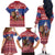 Netherlands Christmas Personalized Family Matching Off The Shoulder Long Sleeve Dress and Hawaiian Shirt Santa Riding Lion Fijne Kerstdagen - Wonder Print Shop