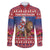 Netherlands Christmas Personalized Family Matching Off The Shoulder Long Sleeve Dress and Hawaiian Shirt Santa Riding Lion Fijne Kerstdagen - Wonder Print Shop