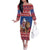 Netherlands Christmas Personalized Family Matching Off The Shoulder Long Sleeve Dress and Hawaiian Shirt Santa Riding Lion Fijne Kerstdagen - Wonder Print Shop