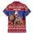 Netherlands Christmas Personalized Family Matching Off Shoulder Maxi Dress and Hawaiian Shirt Santa Riding Lion Fijne Kerstdagen - Wonder Print Shop