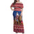 Netherlands Christmas Personalized Family Matching Off Shoulder Maxi Dress and Hawaiian Shirt Santa Riding Lion Fijne Kerstdagen - Wonder Print Shop