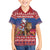 Netherlands Christmas Personalized Family Matching Off Shoulder Maxi Dress and Hawaiian Shirt Santa Riding Lion Fijne Kerstdagen - Wonder Print Shop