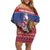 Netherlands Christmas Personalized Family Matching Off Shoulder Short Dress and Hawaiian Shirt Santa Riding Lion Fijne Kerstdagen - Wonder Print Shop