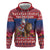 Netherlands Christmas Personalized Hoodie Santa Riding Lion Fijne Kerstdagen - Wonder Print Shop