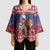 Netherlands Christmas Personalized Kimono Sleeve Blouse Santa Riding Lion Fijne Kerstdagen - Wonder Print Shop