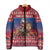 Netherlands Christmas Personalized Padded Jacket Santa Riding Lion Fijne Kerstdagen - Wonder Print Shop