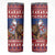 Netherlands Christmas Personalized Skinny Tumbler Santa Riding Lion Fijne Kerstdagen - Wonder Print Shop