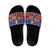Netherlands Christmas Personalized Slide Sandals Santa Riding Lion Fijne Kerstdagen - Wonder Print Shop