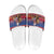Netherlands Christmas Personalized Slide Sandals Santa Riding Lion Fijne Kerstdagen - Wonder Print Shop