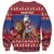 Netherlands Christmas Personalized Sweatshirt Santa Riding Lion Fijne Kerstdagen - Wonder Print Shop