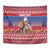 Netherlands Christmas Personalized Tapestry Santa Riding Lion Fijne Kerstdagen - Wonder Print Shop