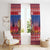 Netherlands Christmas Personalized Window Curtain Santa Riding Lion Fijne Kerstdagen - Wonder Print Shop