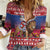 Netherlands Christmas Personalized Women Casual Shirt Santa Riding Lion Fijne Kerstdagen - Wonder Print Shop