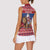 Netherlands Christmas Personalized Women Sleeveless Polo Shirt Santa Riding Lion Fijne Kerstdagen - Wonder Print Shop