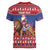 Netherlands Christmas Personalized Women V-Neck T-Shirt Santa Riding Lion Fijne Kerstdagen - Wonder Print Shop