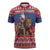 Netherlands Christmas Personalized Zipper Polo Shirt Santa Riding Lion Fijne Kerstdagen - Wonder Print Shop
